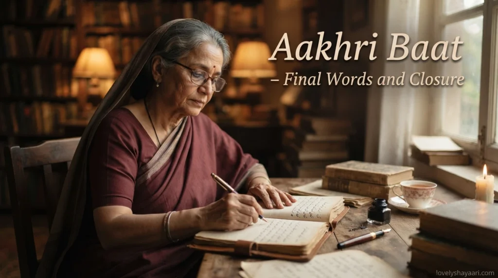 Aakhri Baat – Final Words and Closure
