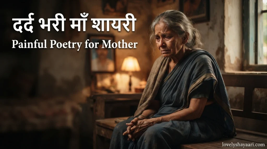 Dard Bhari Maa Shayari – Painful Poetry for Mother