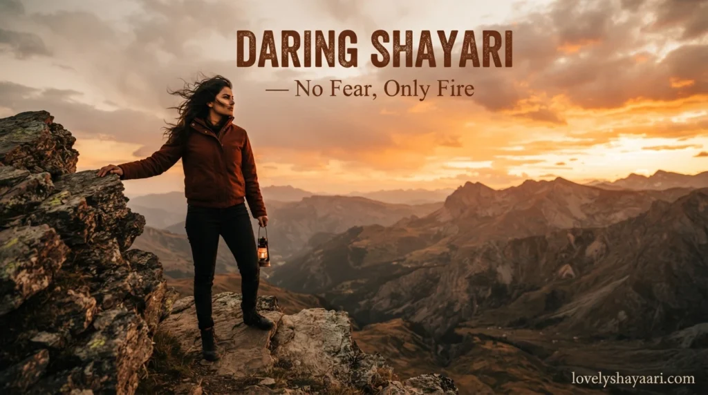 Daring Shayari — No Fear, Only Fire