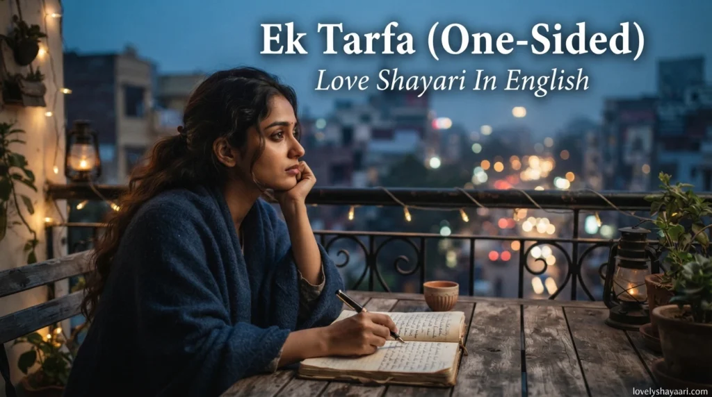 Ek Tarfa (One-Sided) Love Shayari In English