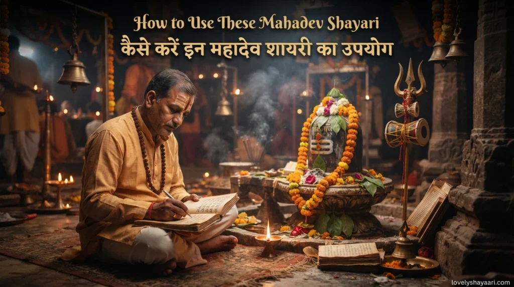 How to Use These Mahadev Shayari