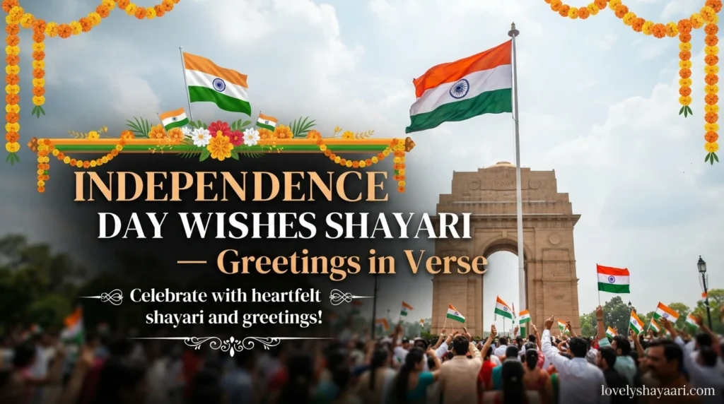 Independence Day Wishes Shayari โ Greetings in Verse