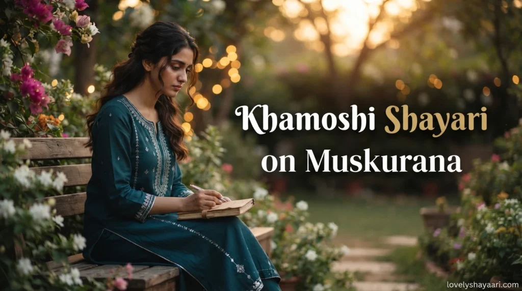 Khamoshi Shayari on Muskurana