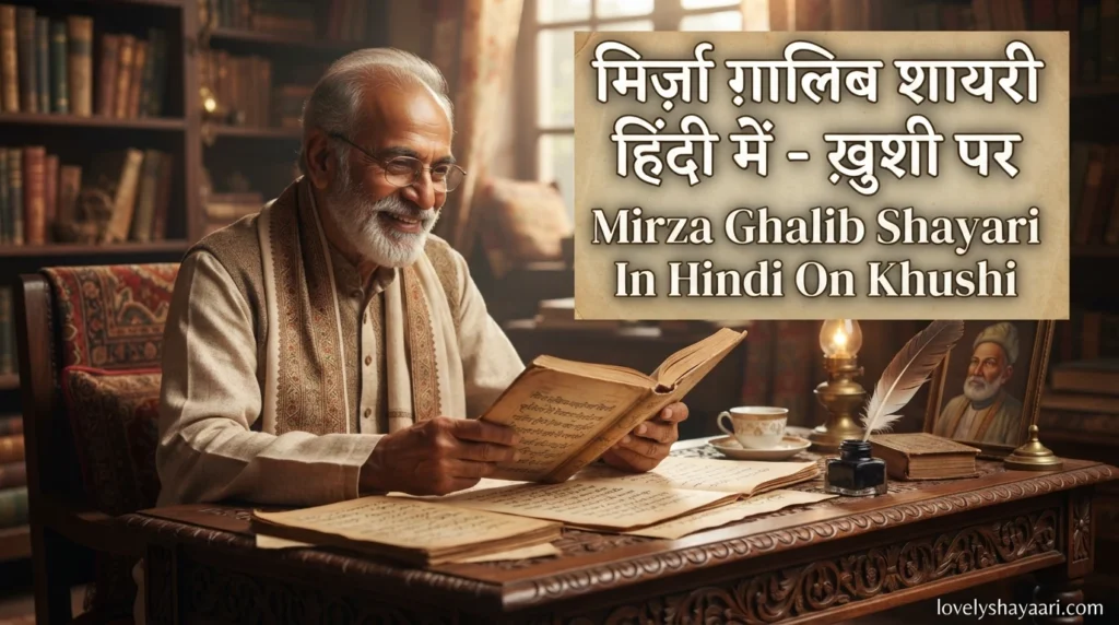 Mirza Ghalib Shayari In Hindi On Khushi 