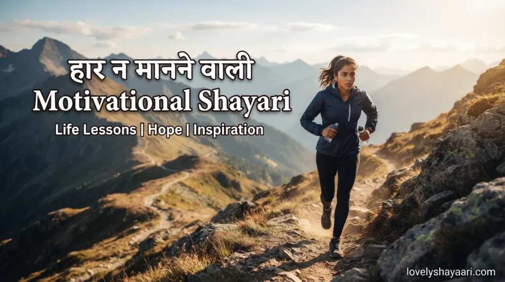 हार न मानने वाली Motivational Shayari