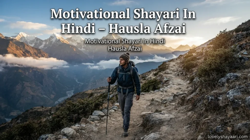 Motivational Shayari In Hindi – Hausla Afzai