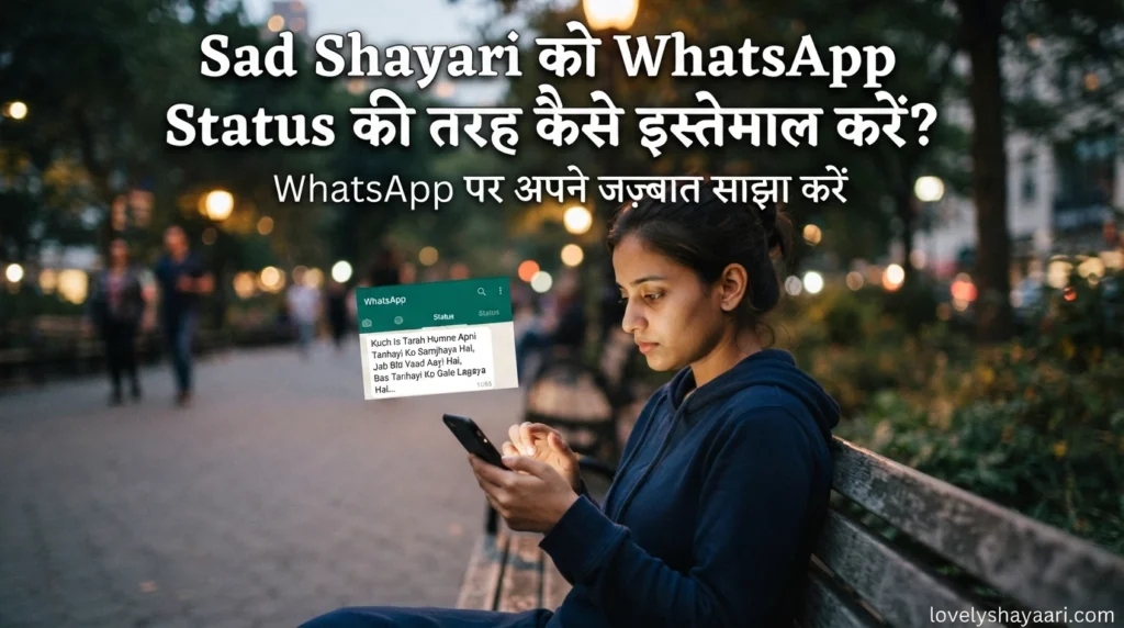 Sad Shayari को WhatsApp Status की तरह कैसे इस्तेमाल करें?