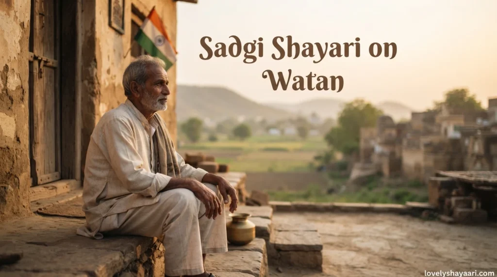 Sadgi Shayari on Watan