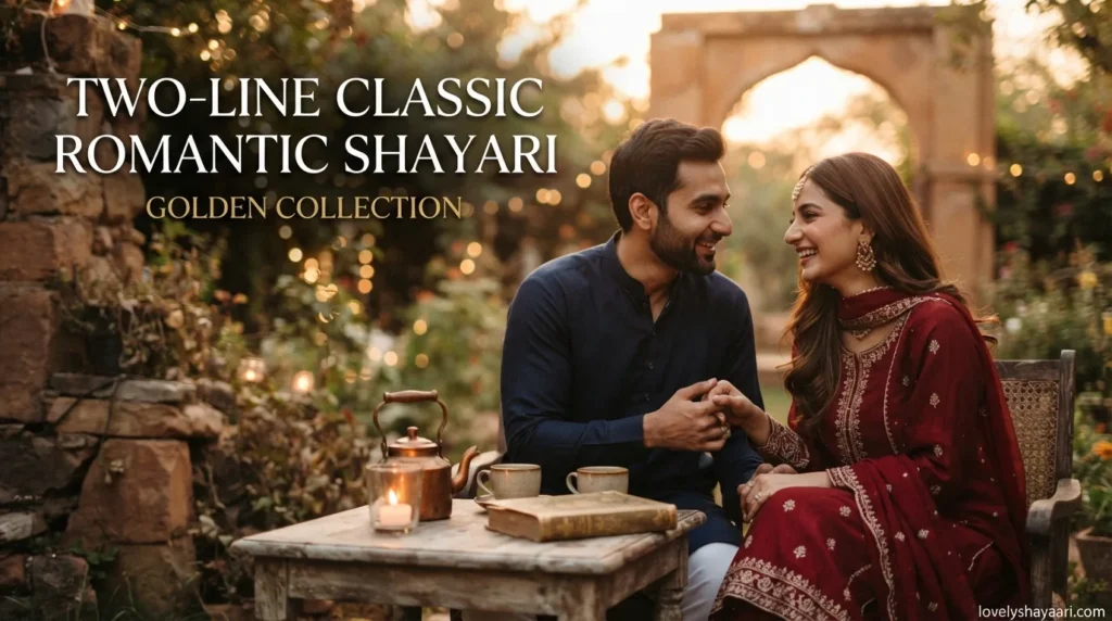 Two-Line Classic Romantic Shayari (Golden Collection)