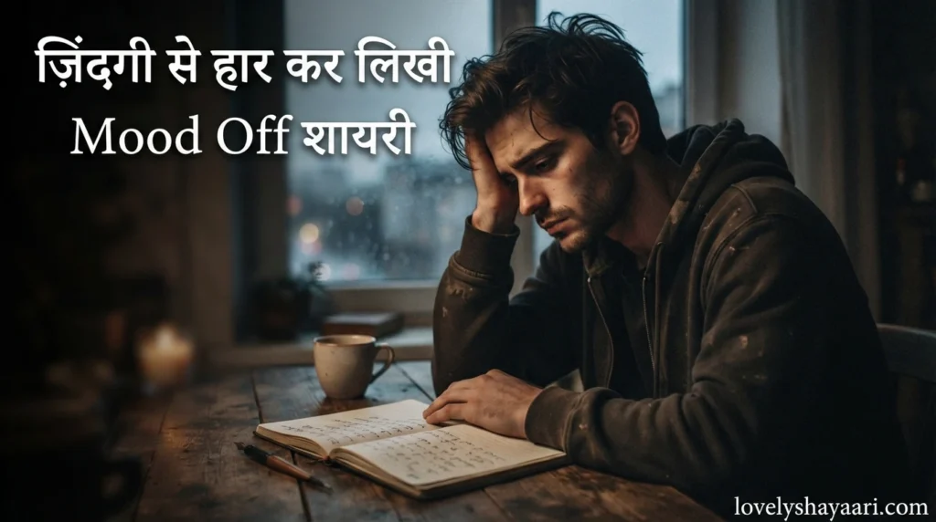 Zindagi Se Haar Kar Likhhi Mood Off Shayari