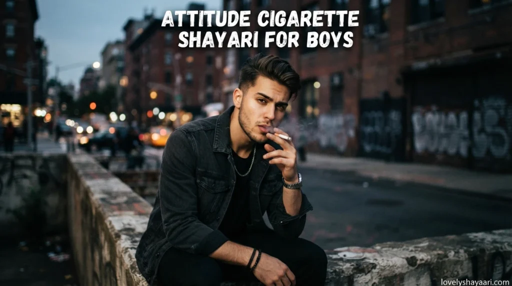 Attitude Cigarette Shayari for Boys