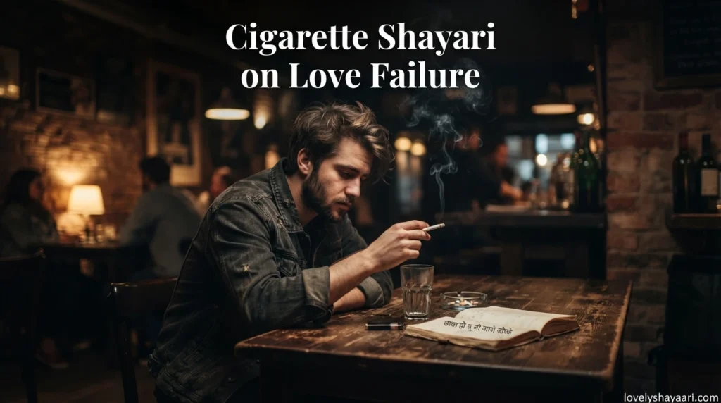 Cigarette Shayari on Love Failure
