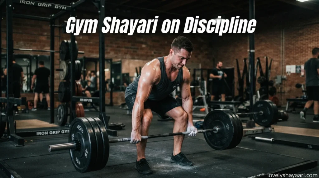 Gym Shayari on Discipline