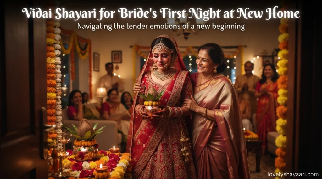 Vidai Shayari for Bride's First Night at New Home